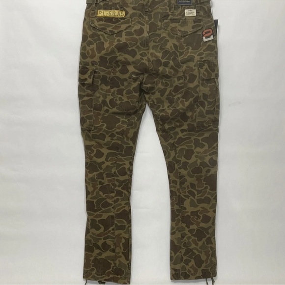 Polo Ralph Lauren Men Size 34 X 32 Voyager Multi Camo Pants Patch Work Utility - Picture 7 of 16